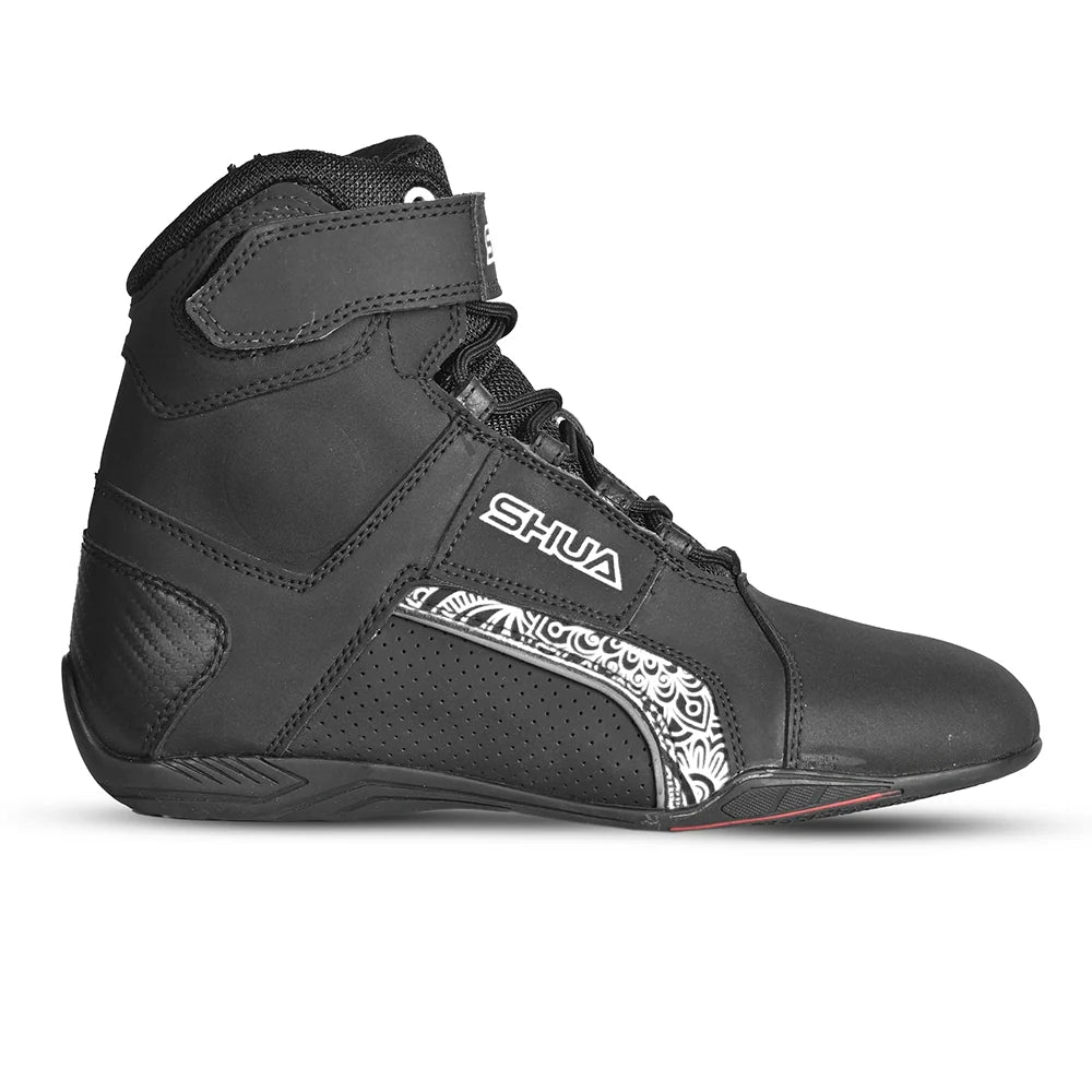 SHUA - Botas Piel Duke Pro Lady Negro/Blanco 