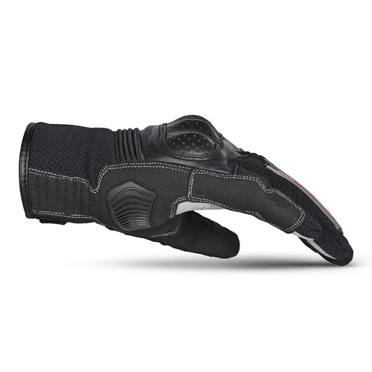 Bela Drift Donna Guanti Moto In Tessuto Nero Rosso 