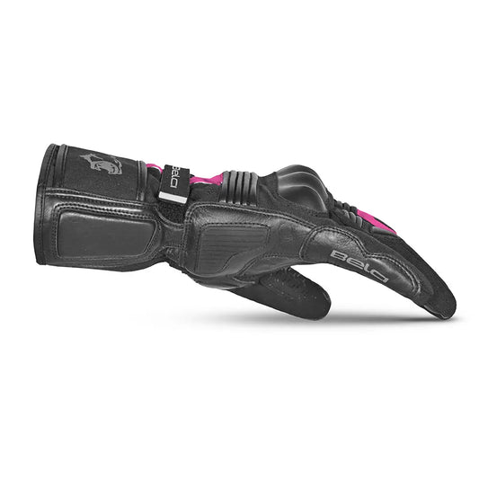 Bela Ice Winter WP Guanti Moto Donna Nero/Rosa side
