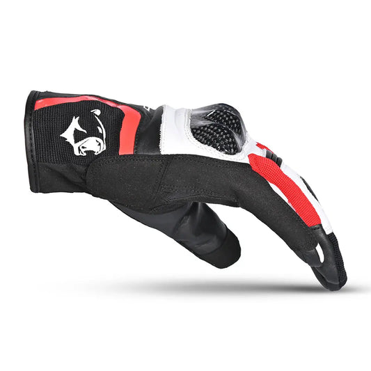 Bela Air Flow Guanti Moto Estivi Nero / Blanco/rosso 