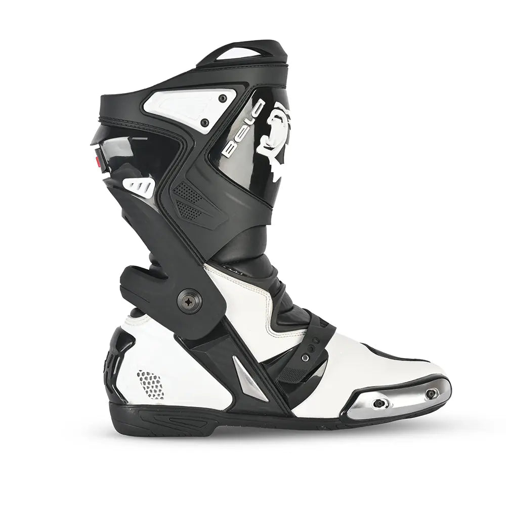 BELA Race Pro Staveli de Moto Blanco Nero left