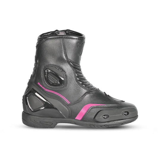 Bela Faster 2.0 Motociclo Stivale Da Corsa Nero / rosa 