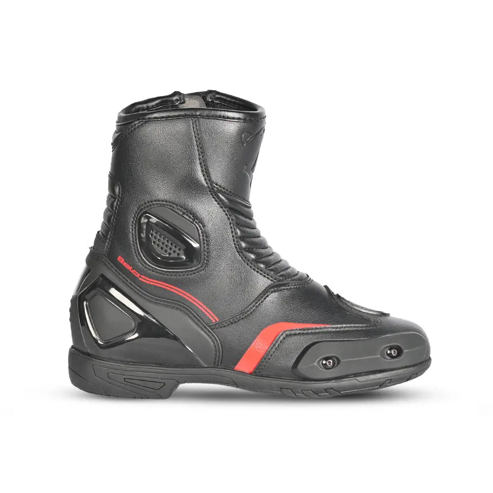 Bela Faster 2.0 Motociclo Stivale Da Corsa Nero Rosso 