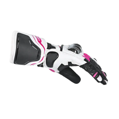 BELA Venom RS Guanti da corsa da Donna- Bianco/Nero/Rosa 