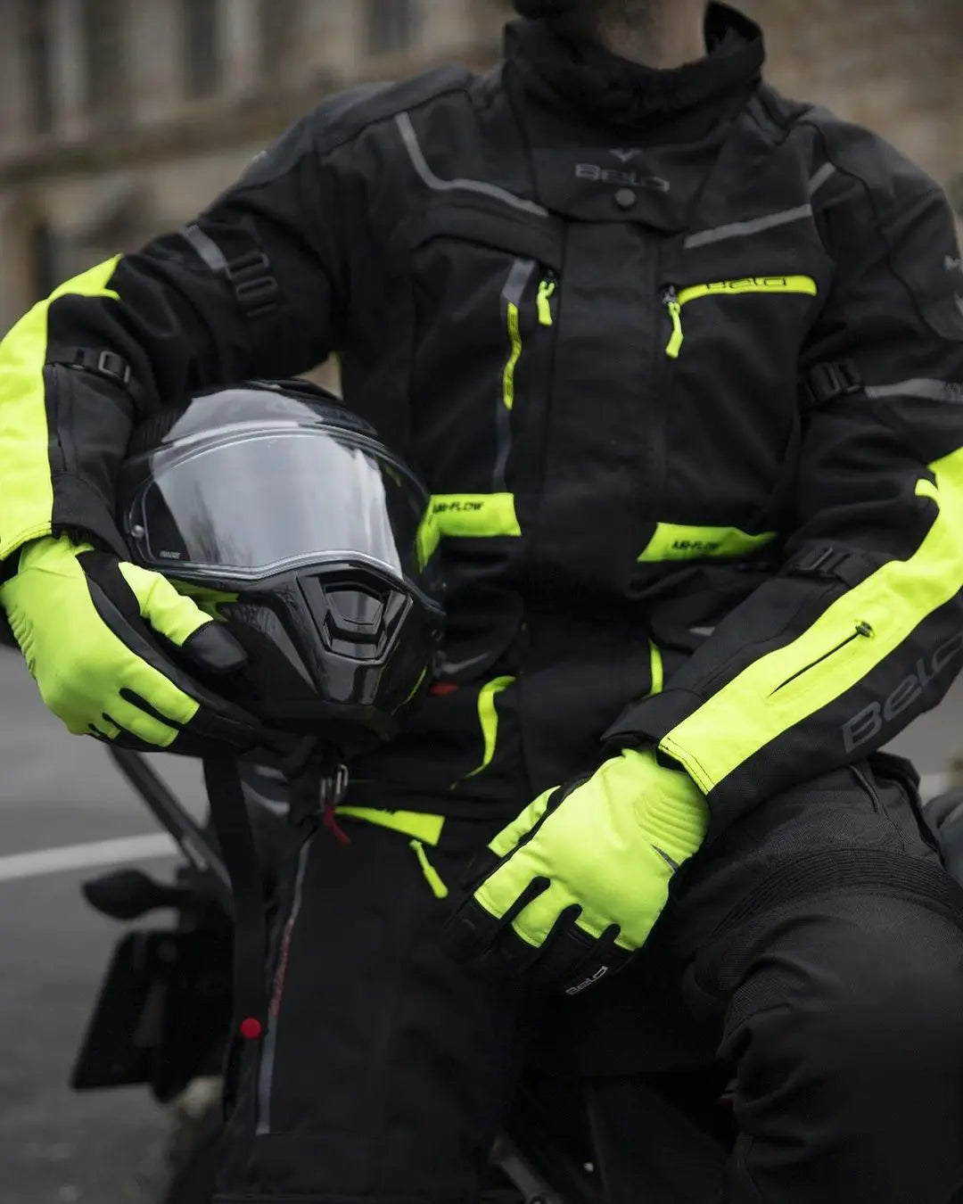 Bela Transformer Giacca Touring Nero / Giallo Fluor shoot 1