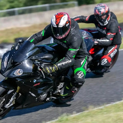 Shua Infinity Tuta Moto 2 pezzi Nero/Verde 