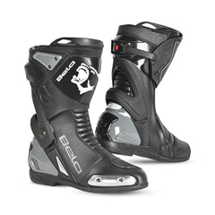 Stivale da moto racing BELA Turbo Track - Nero Grigio over view