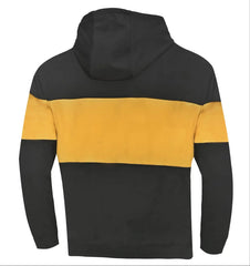 SHUA LAYER FELPA CON CAPPUCCIO NEGRO AMARILLO 