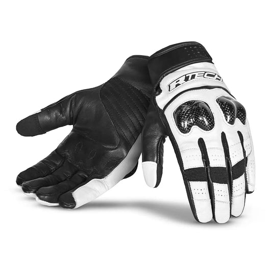 Guantes de moto R-Tech Falcon negros y blancos – Yamoto.it
