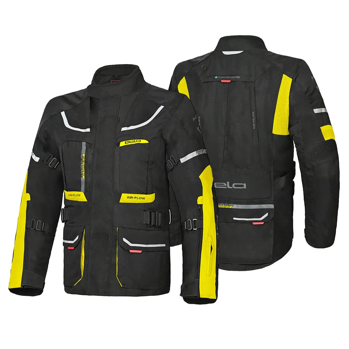 Bela Transformer Giacca Touring 3 in 1 Nero / Giallo Fluor 