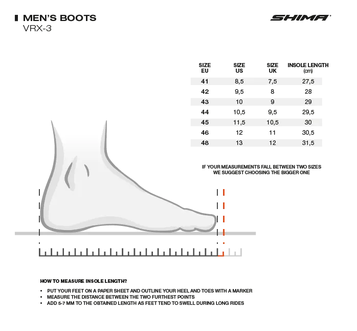 SHIMA - VRX-3 Man Racing Boot Negro