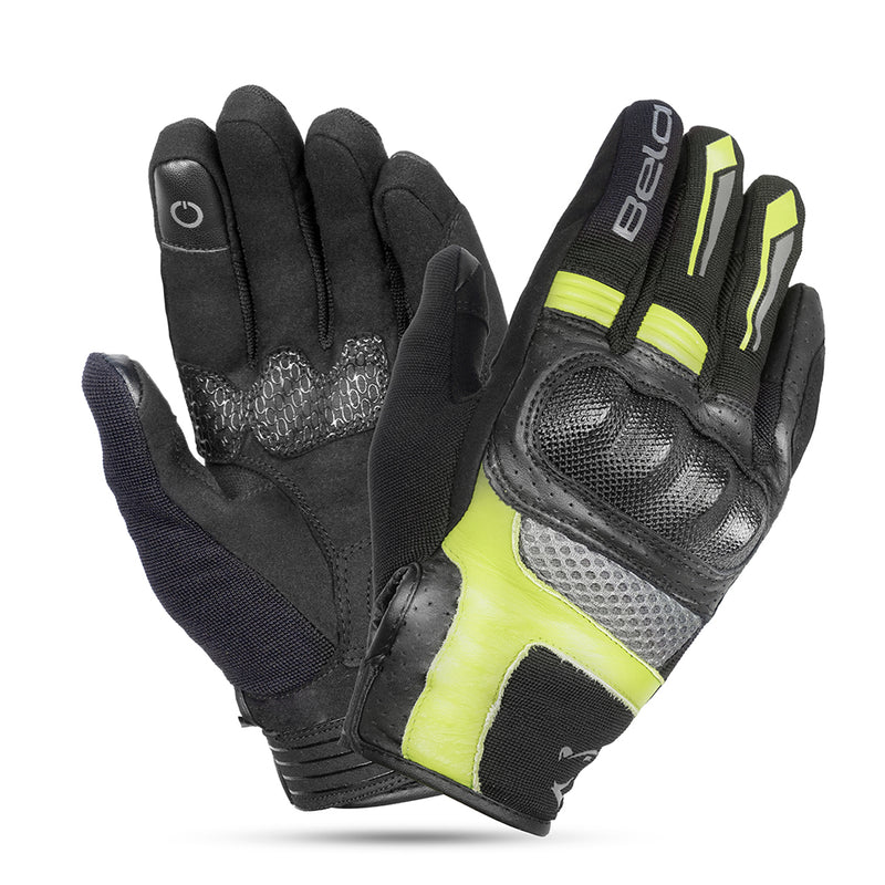 Bela Hero Air Guanti estivi - Nero/Giallo Fluor