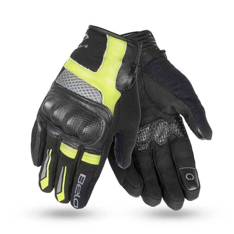 Bela Hero Air Guanti estivi - Nero/Giallo Fluor