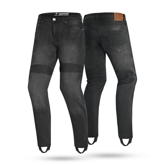R-tech Valencia Omologato CE livello AA Jeanss UOMO Nero 34L