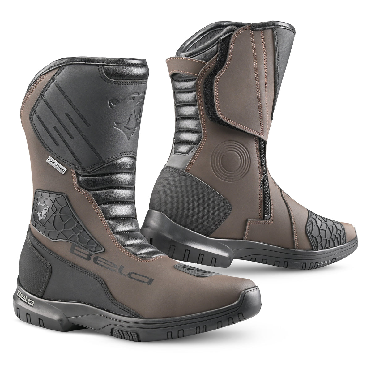 BELA - Botas Piel Gladiator Nero/Marrone 