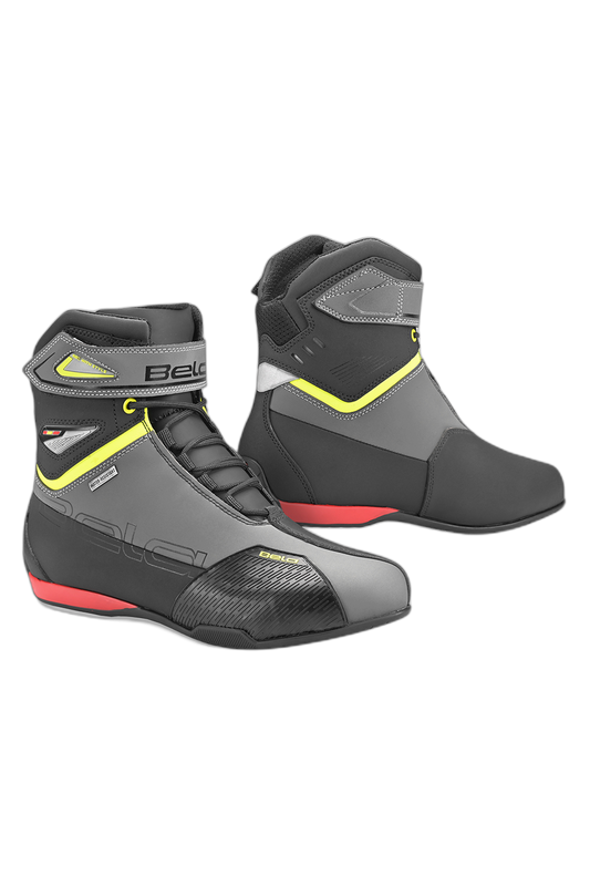 Bela Blaze Stivali da moto da turismo Nero / Grigio / Giallo 