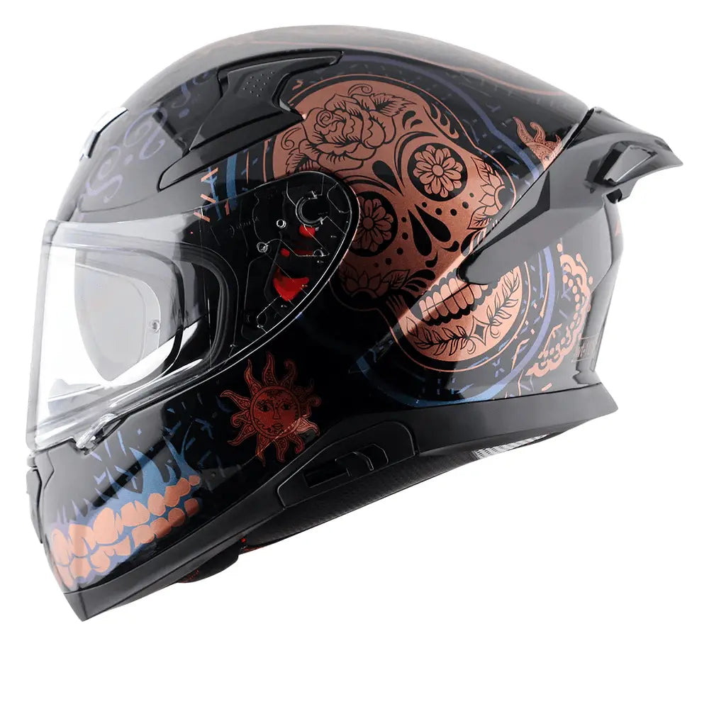 AXOR Helmets APEX TRANCE CASCHI INTEGRALE NERO ORO 