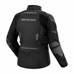 SHIMA DUNE MUJER DE TURISMO MOTO CHAQUETA TEXTIL NEGRO 