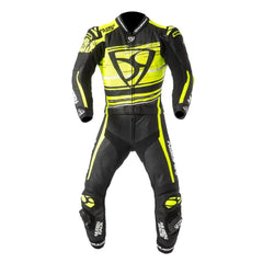 MUGENRACE MNR-2008 Rc-Max Due Pezzi Tuta Pelle Bianca Nera Gialla