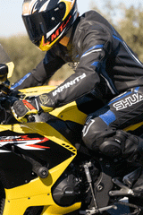 Shua Infinity Tuta Moto 2 pezzi Nero/Blu 