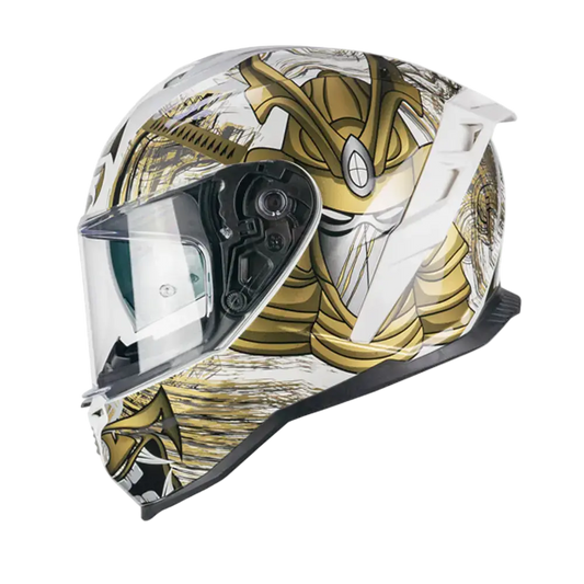 CGM 363S SHOT NIPPO Caschi Integrali Da Moto Bianco Oro 