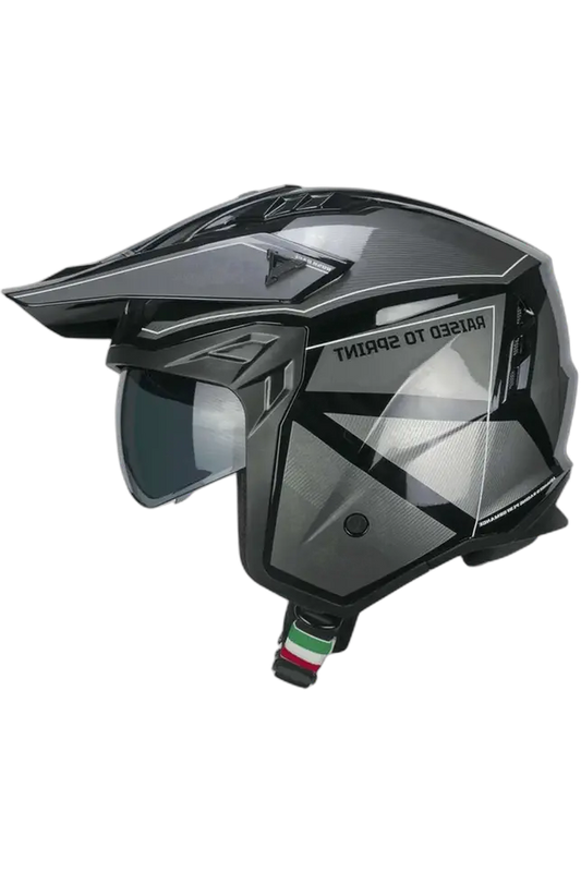CGM 155S Rush Race Casco Jet da Motociclista Nero Grafite – Yamoto.it