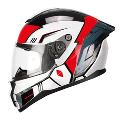 CGM 330S RIOT SPACE CASCHI INTEGRALE  BIANCO NERO ROSSO 