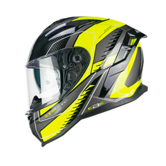 CGM 363G SHOT RACE Moto Integrali Caschi Nero Giallo Fluo 