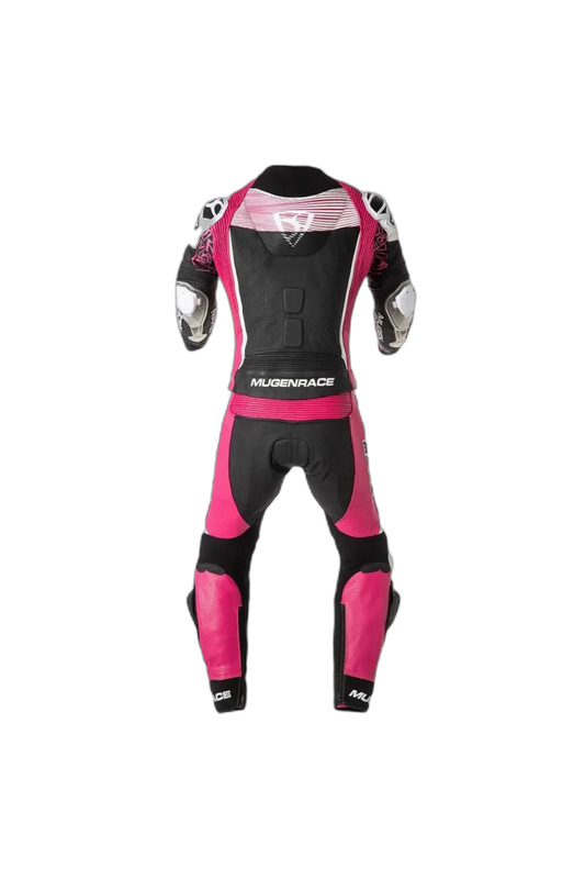 MUGENRACE MNR-2108 CIRA-SR Due Tuta pelle donna Rosa Bianco
