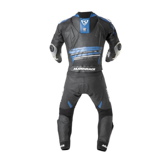 MUGENRACE MNR-2008 Rc-Max Due Pezzi Tuta Pelle Bianco Nero Blu 