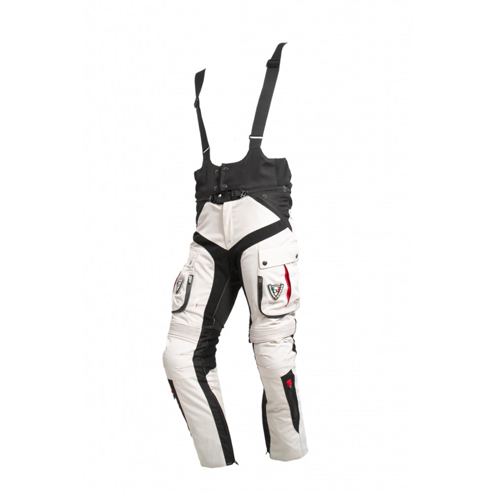 MUGENRACE 1651 viaggio tessuto Pantaloni neri beige