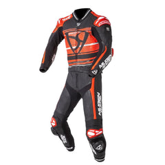 MUGENRACE MNR-2008 Rc-Max Due Pezzi Tuta Pelle Bianca Nera Rossa