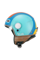 CGM 191G PIX SPRINT Jet Caschi Azzurro Opaco Arancione Lungo 