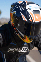 Shua Infinity Tuta Moto 2 pezzi Nero/Blu 