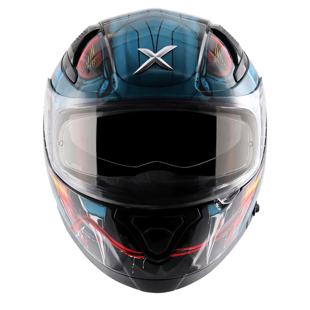 AXOR Helmets APEX VENOMOUS DV CASCHI INTEGRALE NERO BLU 