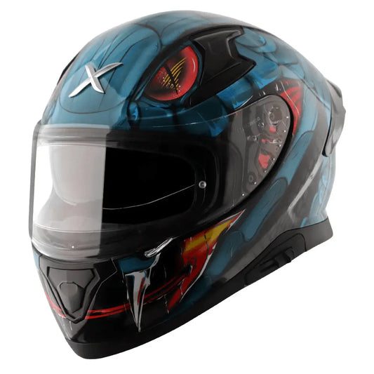 AXOR Helmets APEX VENOMOUS DV CASCHI INTEGRALE NERO BLU – Yamoto.it