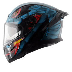 AXOR Helmets APEX VENOMOUS DV CASCHI INTEGRALE NERO BLU 