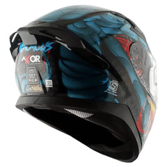AXOR Helmets APEX VENOMOUS DV CASCHI INTEGRALE NERO BLU 