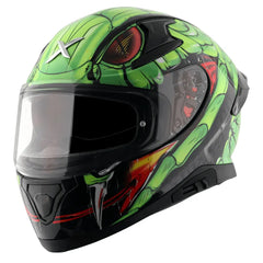 AXOR Helmets APEX VENOMOUS DV CASCHI INTEGRALE NERO VERDE 