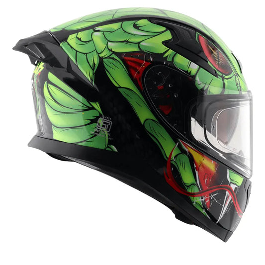 AXOR Helmets APEX VENOMOUS DV CASCHI INTEGRALE NERO VERDE – Yamoto.it