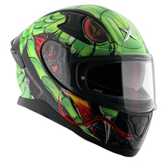 AXOR Helmets APEX VENOMOUS DV CASCHI INTEGRALE NERO VERDE 
