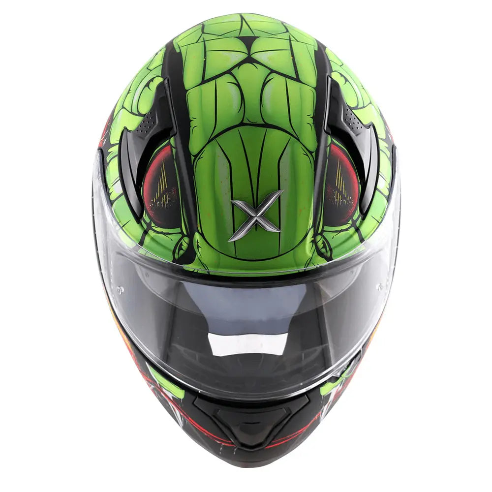 AXOR Helmets APEX VENOMOUS DV CASCHI INTEGRALE NERO VERDE 