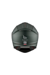 MT GENESIS SV SOLID A6 Integrale Moto Modulare Caschi Verde Opaco 