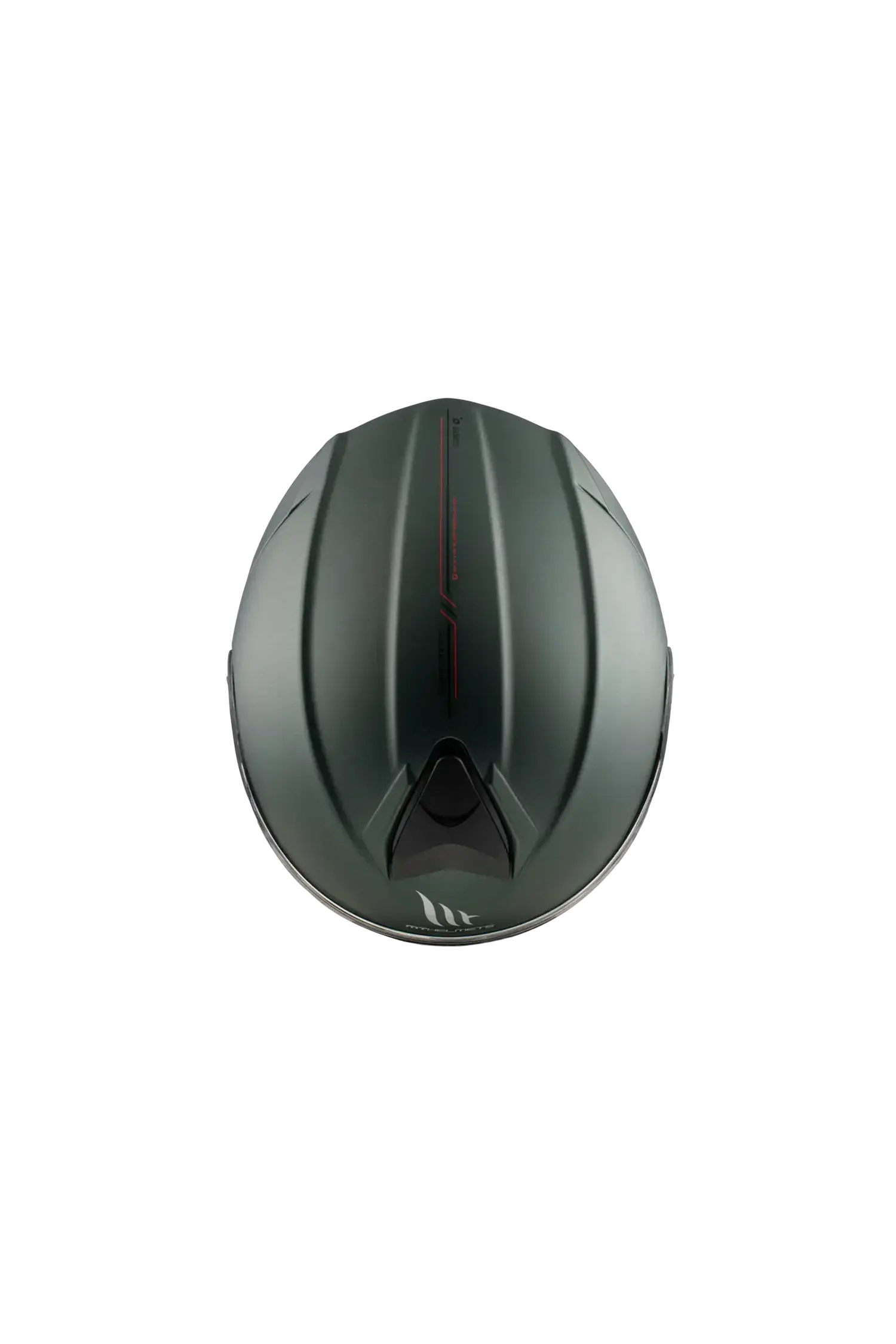 MT GENESIS SV SOLID A6 Integrale Moto Modulare Caschi Verde Opaco 