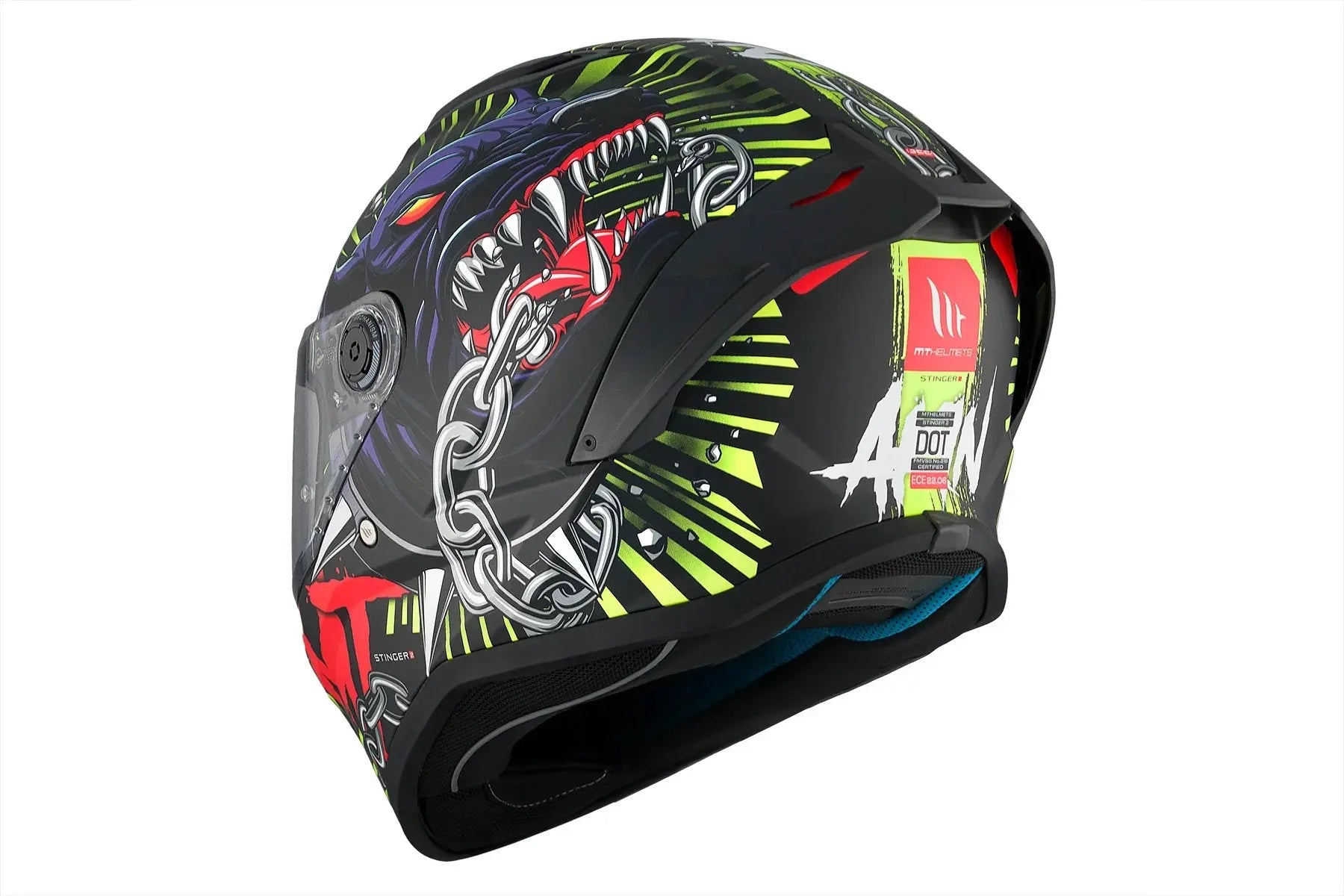 MT Stinger 2 AKIN A3 mate Casco integral para motocicleta homologación ECE - SECURTEX MOTOR S.L (t/a MaximoMoto)