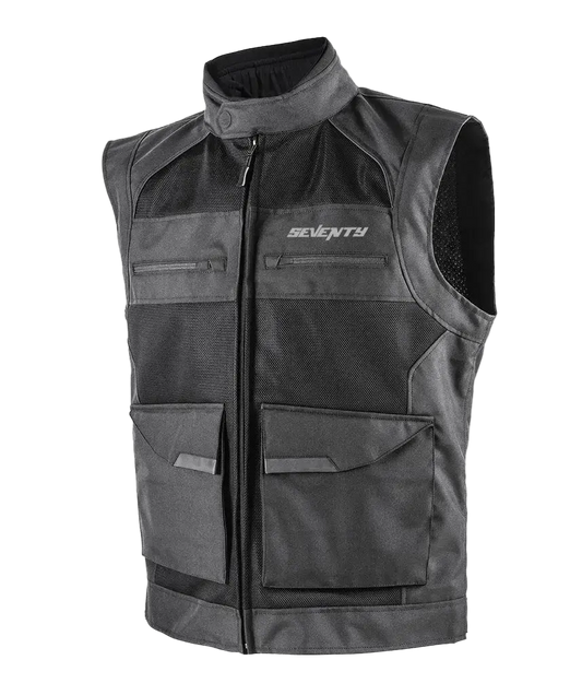 SEVENTY SD-S3 SCIROCCO TOURING VEST MULTI-TASCHE NERO 