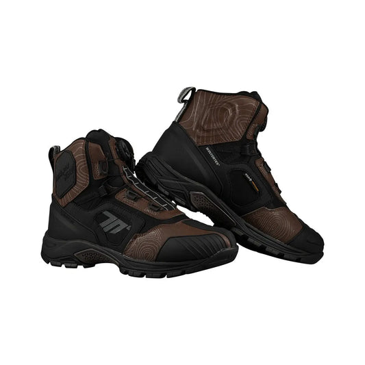 SEVENTYSD-BA7 STELVIO LOW Botas De Aventura Para Motocicleta Unisex Negro Marrón