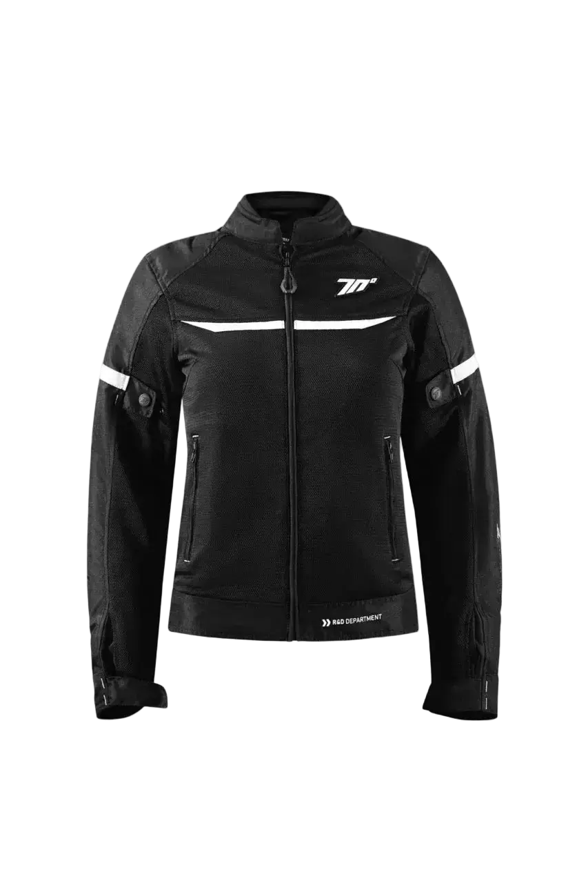 SEVENTY SD-JR30.2 MOJAVE GIACCA MOTO DA DONNA NERO/BIANCO 