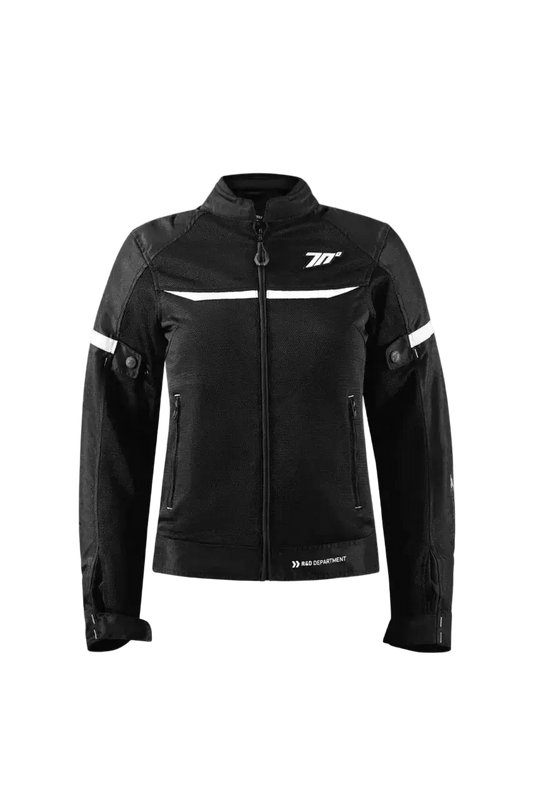 SEVENTY SD-JR30.2 MOJAVE GIACCA MOTO DA DONNA NERO/BIANCO 