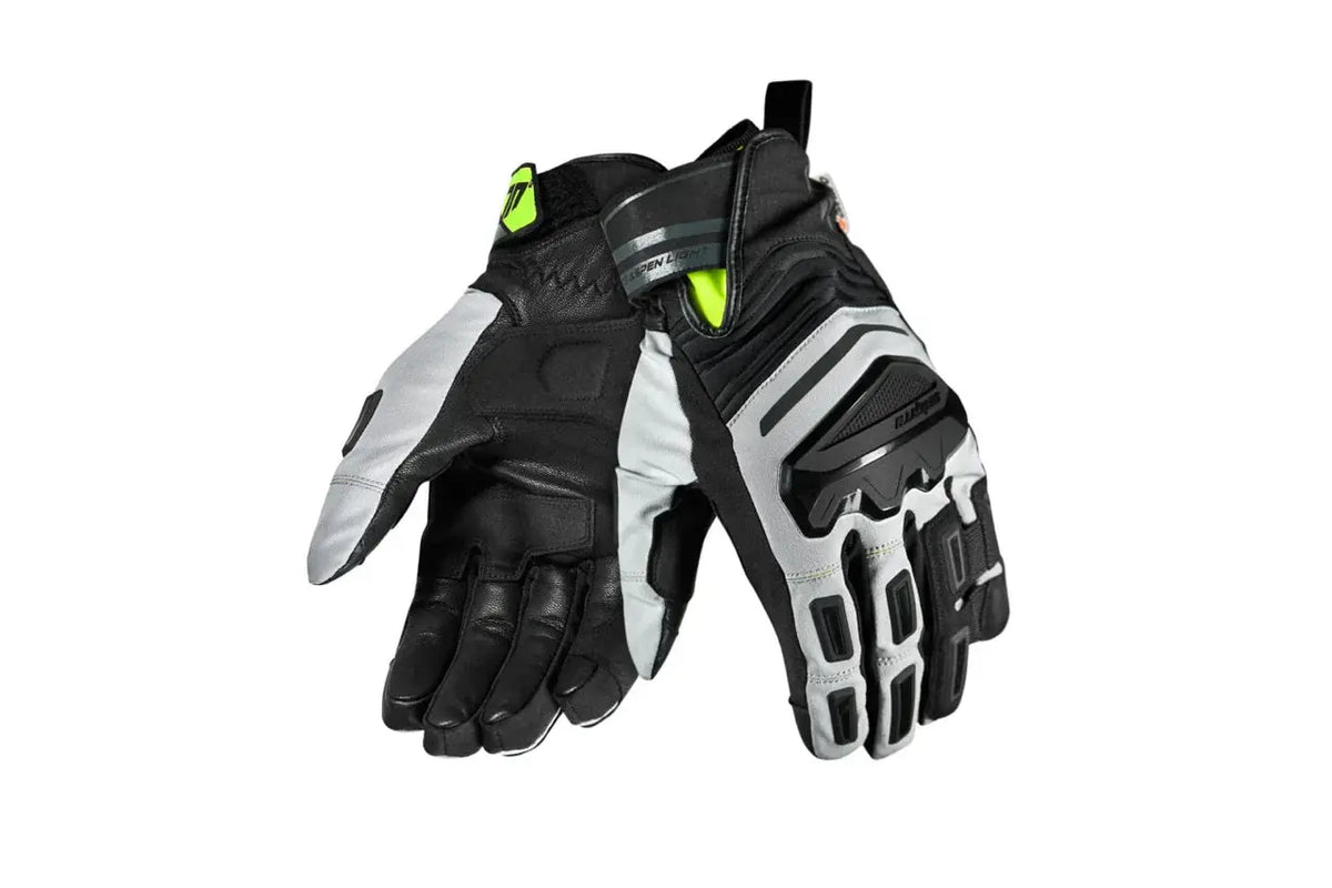 SEVENTY SD-T13 ASPEN LIGHT Moto Uomo Guanti Grigio Giallo Fluorescente